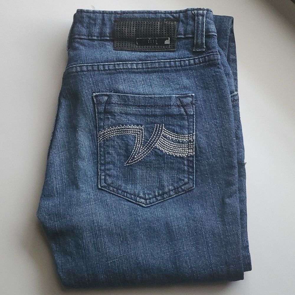 Fmj demin jeans twiggy low rise super skinny Size 28 flying‎ machine jean demin